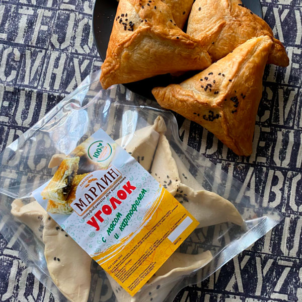 Фото Уголки с мясом и картофелем