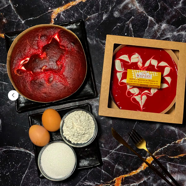 Фото Кекс "Красный бархат"