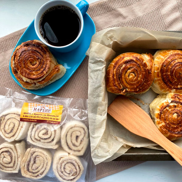 Фото Улитка с грецким орехом и корицей