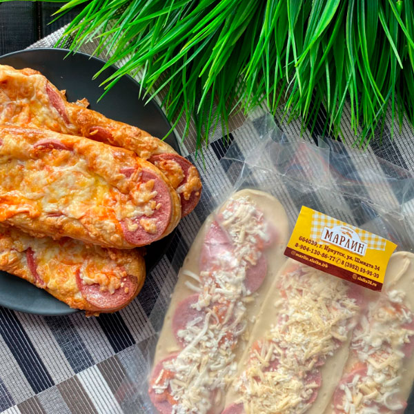 Фото Пиццета с колбасками