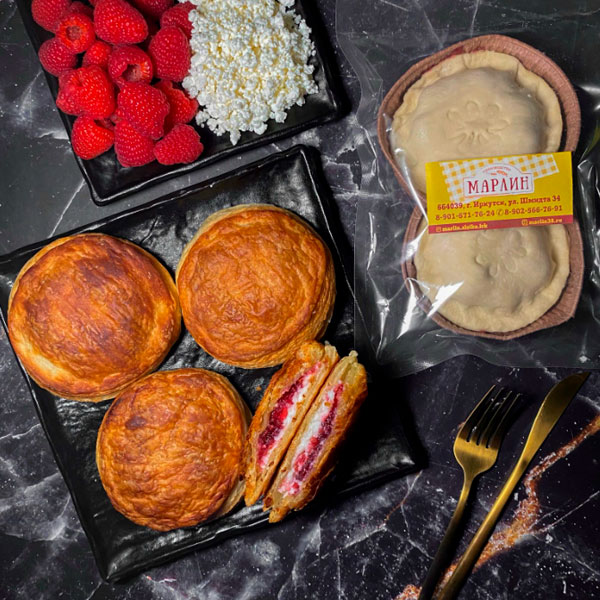 Фото Твой пирог "Малиновый с творогом"