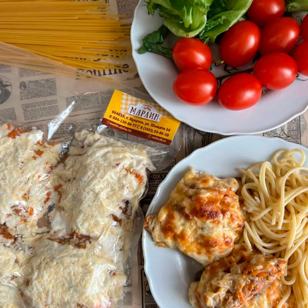 Фото Горбуша под овощами