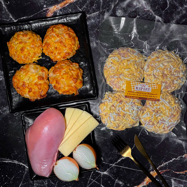 Фото Биточки куриные в сырной панировке