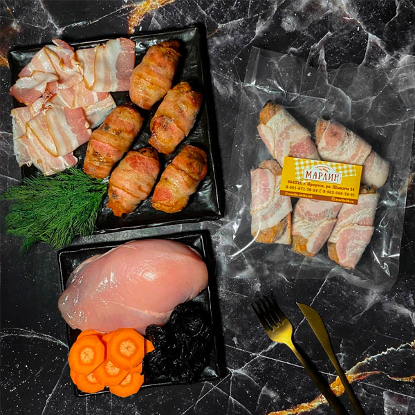 Фото Рулетики пикантные с черносливом и курагой