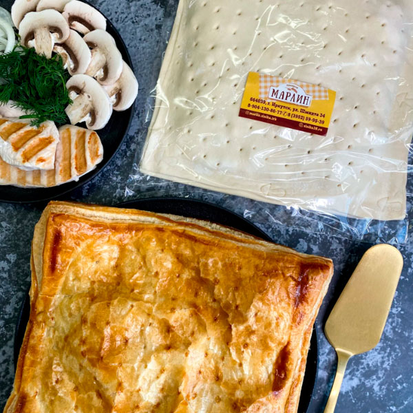 Фото Пирог с курицей и грибами