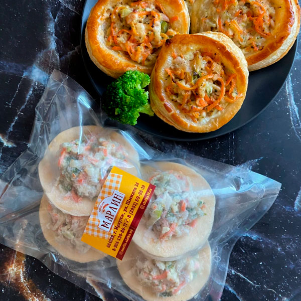 Фото Волованы с кальмаром