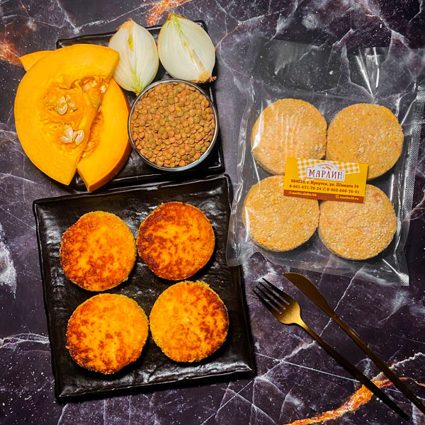 Фото Котлеты из красной чечевицы