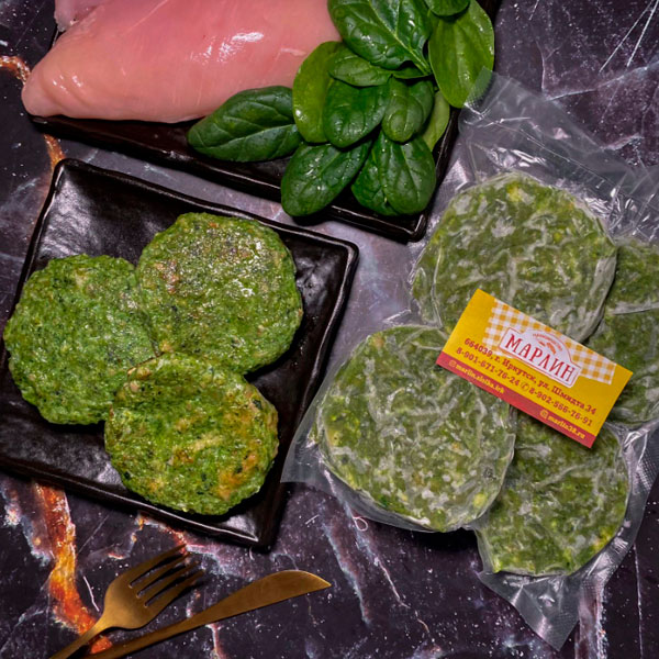 Фото Котлеты куриные со шпинатом