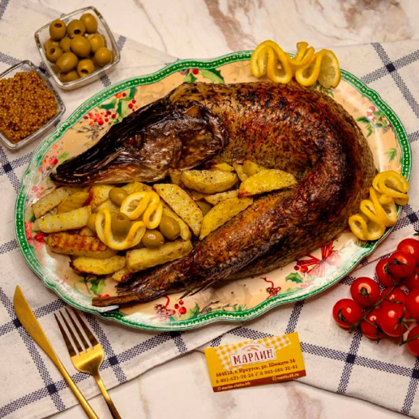 Фото Щука фаршированная по-королевски