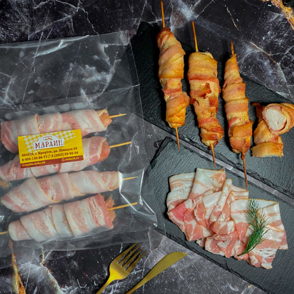 Фото Куриные люля в беконе